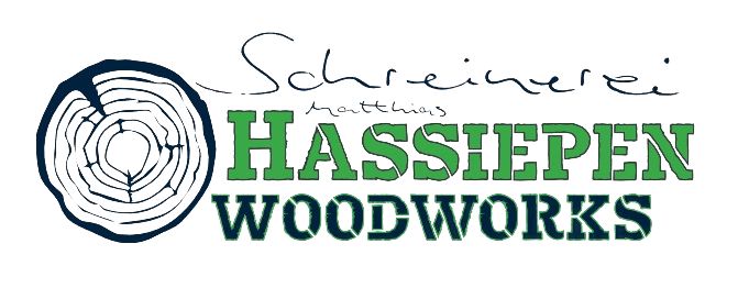 Logo, Haßiepen Woodworks, Schreinerei
